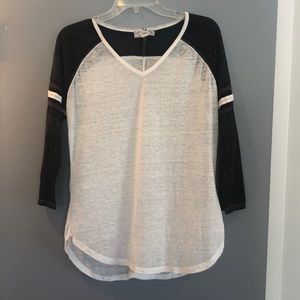 Baseball sleeve shirt